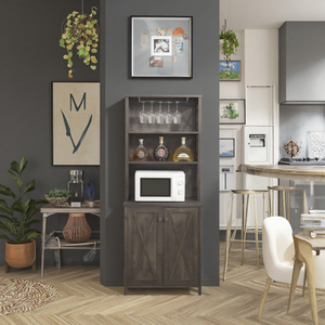 Oem Sang Trọng Cao Bằng Gỗ Rượu Vang Tủ Tự Chọn Tủ Rượu Vang Thanh Cho Phòng Khách Phòng Ăn Hoặc Nhà Bếp - Product Image 4