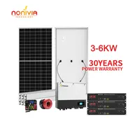 NONIVIA photovoltaioc تخزين كامل pv جنس الهجين 3kw 5kva 6kw النظام الشمسي للمنزل