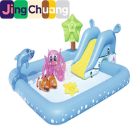 Piscine gonflable de divertissement Jingchuang53052 avec balles marines et animaux pour parc aquatique et jeux d'eau pour bébés