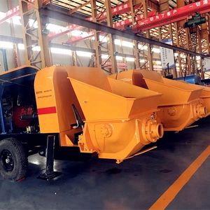 Pompe à béton électrique montée sur remorque de marque JIUHE, fabricant chinois, électromoteur HBT80, pompe à béton sur remorque - Product Image 6