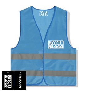 เสื้อกั๊กสะท้อนแสงคุณภาพสูง โพลีเอสเตอร์ สำหรับงานกลางคืน 120gsm ผ้าถักแบบวาร์ป สำหรับผู้ชาย - Product Image 1