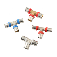 Raccords de plomberie personnalisés en laiton raccords de presse multicouche Pex Pert raccord de presse de tuyau "th" Style 16-32mm raccord de presse