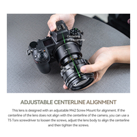 Objectif à focale fixe TTArtisan 75mm F1.5 plein format avec bokeh tourbillonnant, monture M42 compatible avec les appareils photo Fuji Lumix