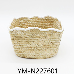Paper Rope Hollowed-out Mixed High-quality Storage Basket, Hand-woven Waterproof Lining Storage <strong>Box</strong> - Product Image 2