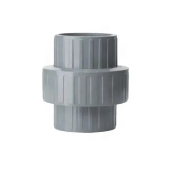 ASTM SCH80 1/2 ''3/4'' 1 1/2 "Grey Industrial CPVC pipa serikat Fitting 2 Inch 4 Inch soket Plastic Union Joint 1 Inch