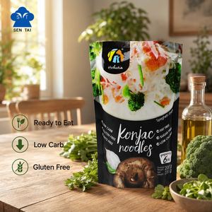 Fideos Konjac Shirataki Orgánicos de Marca Privada Hethstia, Certificados por BRC, Sin Gluten, Bajos en Carbohidratos, Pasta Keto - Product Image 1