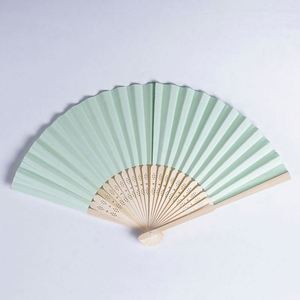 Abanicos Portátiles de Bambú Tallado para Bodas, Estilo Arte Folclórico, Modelo Libélula, Diseño Pintado, Decoración y Regalo para Bodas - Product Image 3