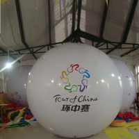 Le logo a imprimé le ballon aérien gonflable scellé d'hélium de PVC pour la publicité