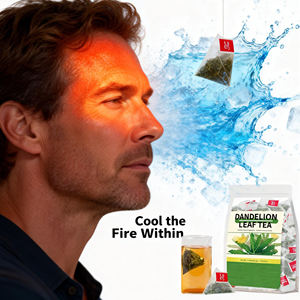 Thé aux herbes détoxifiant à base de feuilles de pissenlit biologique, sachet de 140 g, thé en sachet, traitement à la vapeur, saveur chinoise fraîche, thé santé - Product Image 2