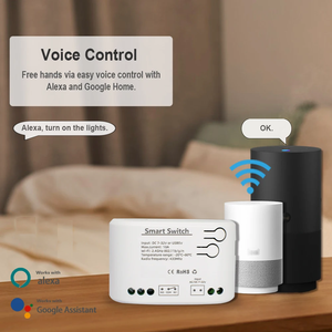 Module d'interrupteur sans fil Wifi Tuya Smart Remote Control 1CH DC 7-32V Récepteur RF 10A Relais Wifi avec capteur de température - Product Image 5