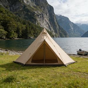 Tente <span class=keywords><strong>tipi</strong></span> indienne de glamping de luxe avec <span class=keywords><strong>intérieur</strong></span> spacieux, design imperméable quatre saisons pour une vie de plein air et une relaxation haut de gamme - Product Image 4