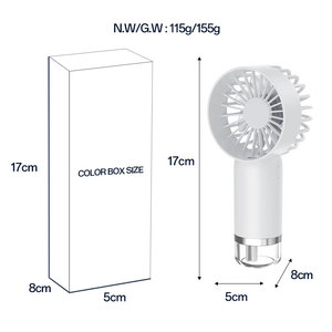 थोक रिचार्जेबल हैंडहेल्ड 500 माह बैटरी के साथ थोक रिचार्जेबल हैंडहेल्ड प्रशंसक - Product Image 6