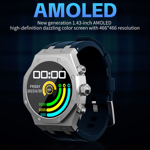 Nouvelle arrivée Montre connectée AMOLED WS18, style mécanique, montre avec fonction téléphone BT, rappel intelligent, montre connectée sport pour hommes - Product Image 3