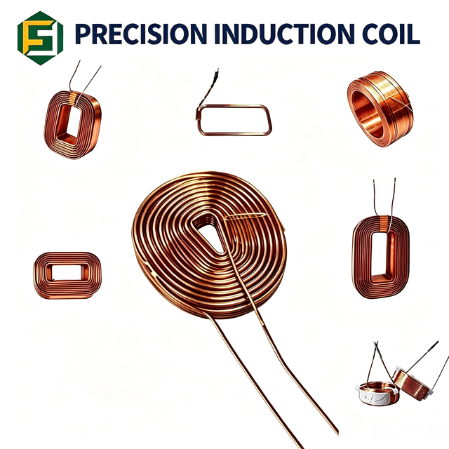 Enameled Copper Wire Custom Air Core Coil Choke Coil Flat Customized Winding Copper Electromagnetic Induction Coil
