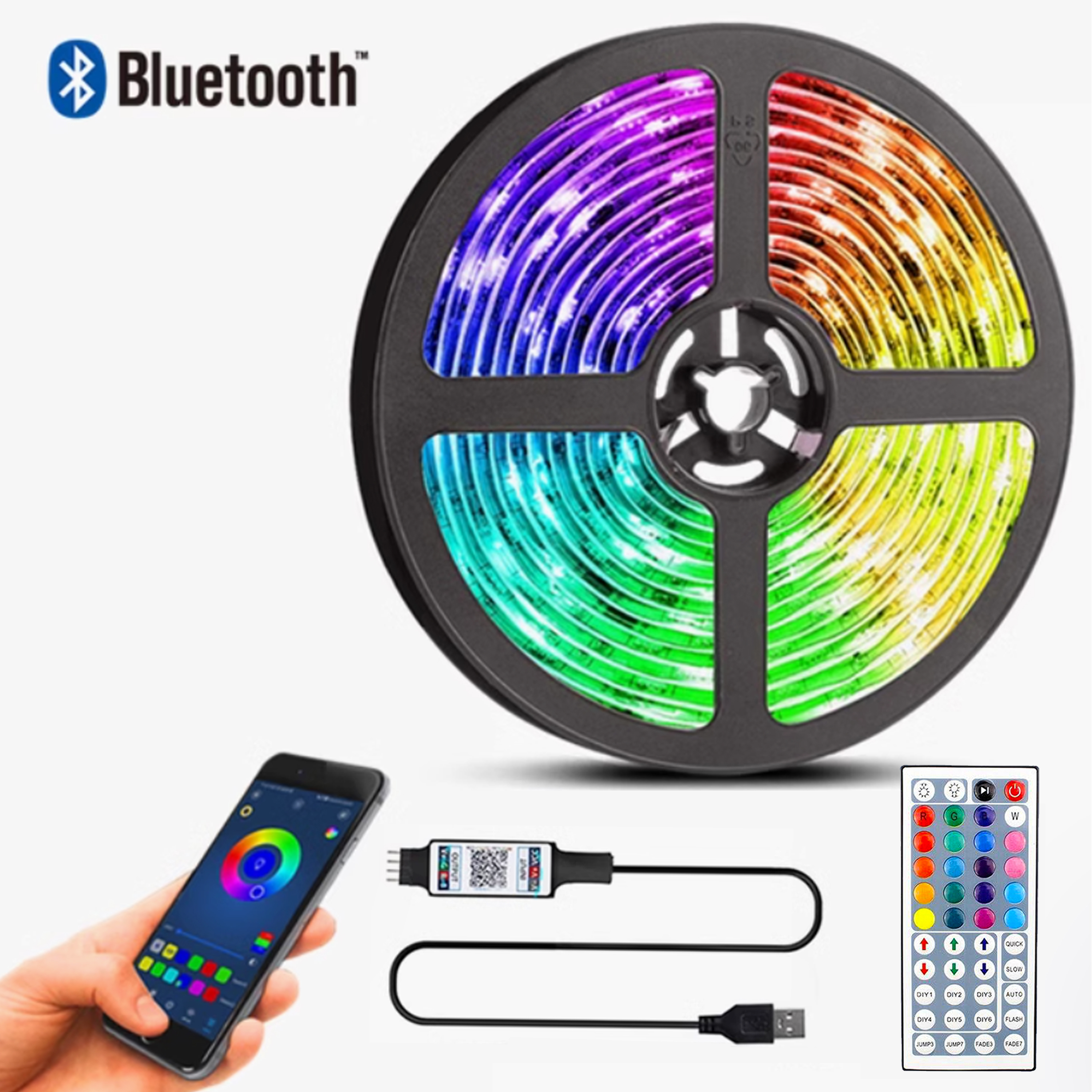 ไฟเส้น + 1 ชิ้น 44 ปุ่ม USB บลูทูธ