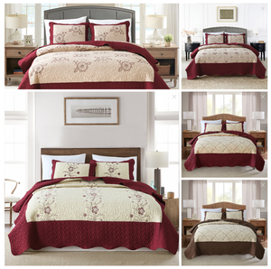 Edredón Bordado de Varios Estilos con Hermoso Diseño, Cubrecama para Juego de Cama, Edredón Cómodo con Funda de Almohada - Product Image 5