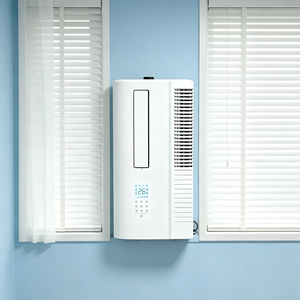 Climatiseur vertical compact DC 7500 <span class=keywords><strong>BTU</strong></span> R32 à fenêtre coulissante, nouvelle unité de refroidissement domestique électrique et peu encombrante - Product Image 6