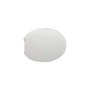 Tapa de Inodoro Globo Vaso Lei Blanca Alargada, de Liberación Rápida, Estilo Europeo Moderno, Material PP, Forma de V, para Baño del Hogar - Product Image 1