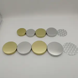 38 45 51 53 57 400 Smooth Silver gold Color Metal unishell Caps For Plastic metal Capsule bottle