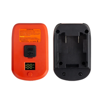 Adaptateur de chargeur 65W avec port Type-C et écran LCD pour outils électriques à batterie au lithium 18V de Milwaukee