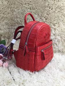 Sac à dos en cuir véritable pour homme, grande capacité 20-35L, fermeture éclair simple, design classique, doublure intérieure en cuir de vachette - Product Image 6