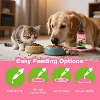 Nutrition liquide pour animaux de compagnie en marque privée 60 ml OEM/ODM Multivitamines et minéraux 21-en-1 pour chiens et chats Absorption rapide Soutien immunitaire HACCP GMP