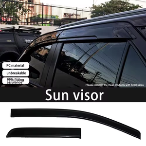 Venta al por mayor de material de PC lluvia parasol ventana deflectores negro <span class=keywords><strong>puerta</strong></span> visera para Toyota Hilux <span class=keywords><strong>Vigo</strong></span> - Product Image 6