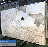 Dalles de quartzite blanc Patagonia, grandes dalles transparentes, sur mesure pour les carreaux de mur et de sol
