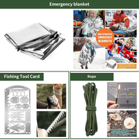 Firstime 9 en 1 voyage personnalisé Mini trousse de premiers soins sac outils de survie SOS tremblement de terre