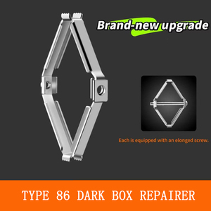 Saklar dinding logam 86mm kotak gelap, saklar steker sekrup Repairer kaset dengan pengganti batang dukungan untuk kotak soket lama diekspor - Product Image 2