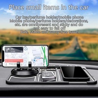 Tapis en silicone antidérapant pour voiture Tapis antidérapant pour tableau de bord de voiture Tapis antidérapant pour téléphone portable Support GPS Tapis collant dans la voiture