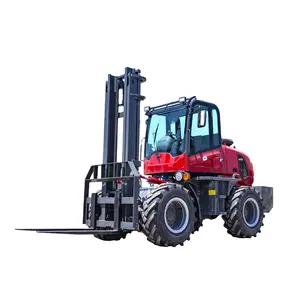 China SITC Brand Diesel Rough Terrain Forklift 4x4 4WD 4.0 Ton Diesel Road-off Forklift Trucks