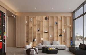 Modern Elegant <b>Display</b> <b>Cabinet</b> Wood Panel Hotel Furniture for Living Room Item Showcase - Product Image 5