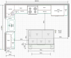 Cbmmart tùy chỉnh sang trọng đơn giản Thiết kế tủ bếp hiện đại đặt ván ép kim loại melamine với phụ kiện Đảo chìm - Product Image 5