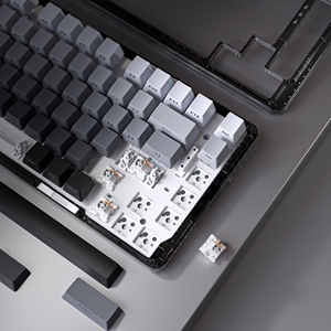 Clavier mécanique 75% 100% Type Writer 75, 82/104 touches, Hot-swappable, Filaire/Sans fil, RGB Gaming, Switches Rouge/Bleu - Product Image 4