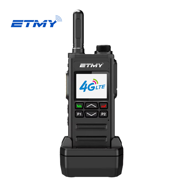 Etmy ET-A12 New Handheld GPS Mobile Phone 4G LTE Global PTT POC Radio Wifi Walkie Talkie with Sim Card Compatible with Zello App