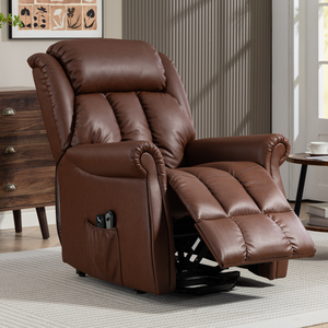 Modern Single Seat Recliner <b>Chair</b> 180 Degree Swivel USB Charger Function Wood Frame Fabric Riser HQ-8046-J Armed <b>Chair</b> Living - Product Image 2