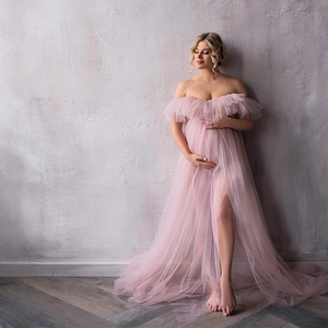 Vestido <span class=keywords><strong>de</strong></span> Maternidad para Mujer, Ropa para Sesión <span class=keywords><strong>de</strong></span> <span class=keywords><strong>Fotos</strong></span> <span class=keywords><strong>de</strong></span> Maternidad, Vestidos <span class=keywords><strong>de</strong></span> Noche Elegantes con Hombros Descubiertos para Mujeres <span class=keywords><strong>Embarazadas</strong></span>, Fotografía - Product Image 2