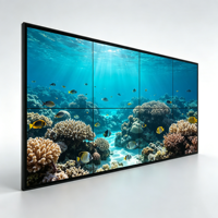 Écran mural vidéo LCD 46 55 65 pouces avec cadre de 0,88/1,8/3,5 mm, écran commercial intelligent 2K/4K, contrôleur de magasin de détail, diviseur matriciel