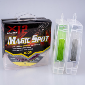 Ligne de pêche tressée en PE haute résistance Muyuda 100m, 12 brins, résistante aux morsures, pour truite de rivière, poisson-chat, basse, pour lac - Product Image 2