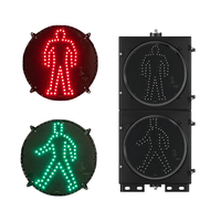 Feu de signalisation piétonnier LED sans cadre à courant constant 300 mm <12W IP55 à réponse rapide pour les intersections routières