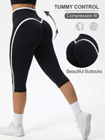 Ensemble de yoga 2 pièces pour femme 2026 – Spandex/Nylon, séchage rapide, taille haute élastique, effet push-up fessier, manches longues