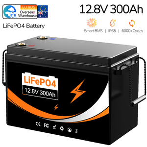 Batterie LiFePO4 12V 300Ah US, pack de batteries au phosphate de fer et de lithium rechargeable 12,8V, 6000+ cycles profonds pour système d'énergie solaire - Product Image 1