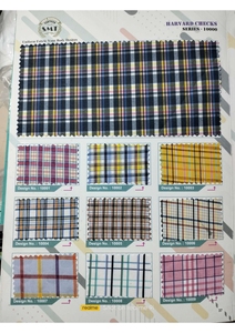 New Arrival Dệt Nguyên Liệu Kiểm Tra Thiết Kế 100 Phần trăm Đồng Phục Trường Cotton Kiểm Tra Áo Sơ Mi Vải Cho Xuất Khẩu Bán - Product Image 6