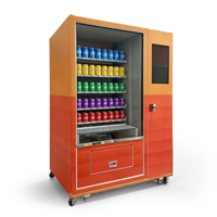 Distributeur automatique à convoyeur : système de distribution fluide pour snacks et boissons avec sortie de produits stable