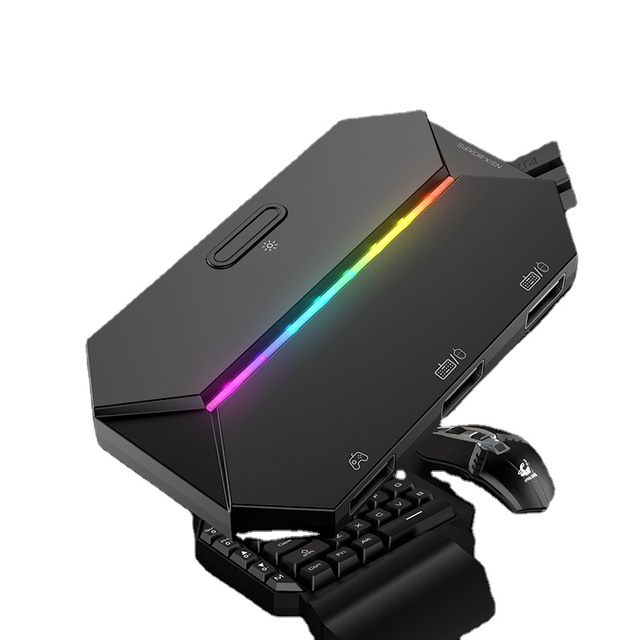 with RGB LightSmall and Portable G6L  Gamepad Keyboard and Mouse Converter for Switch Xbox PS4 5 Game Converter
