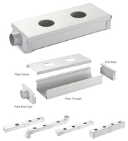 Culture aquatique multicouche PVC hydroponique nft système hydroponique canaux hidroponia nft pour fermes gully hydroponique nft