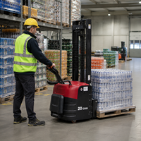 Gerbeur Électrique Autonome Portable Professionnel 1500kg 2000kg Alimenté par Batterie pour Entrepôt