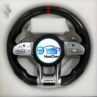 Volant personnalisé en cuir perforé en fibre de carbone pour Mercedes-Benz E55 AMG W211 W212 W219 Classe E Classe G 463