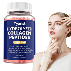 อาหารเสริมคอลลาเจนเปปไทด์แบบซอฟต์เจลสำหรับผู้หญิง OEM/ODM บำรุงผิวสวยครบวงจร ช่วยให้ผิวขาวกระจ่างใส น้ำตาลต่ำ/คาร์โบไฮเดรตต่ำ - Product Image 1